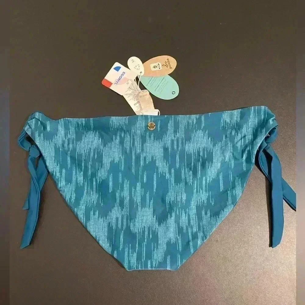 Prana New Swimwear Audrey Bikini Bottom Ikat Print Size XL